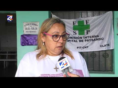 Funcionarios de Salud Pública descubrieron una placa en homenaje a Amparo Fernández