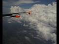 EasyJet Flight Nice-Geneva, thunderstorm clouds over Alps