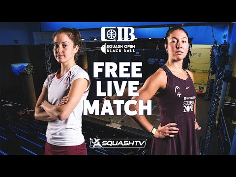 Sabrina Sobhy v Amanda Sobhy - FREE LIVE SQUASH MATCH - CIB Black Ball Open 2022 - Rd2