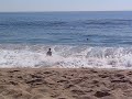 Dude gets DESTROYED by Huge Wave (Wedge at Newport Beach)