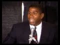 Magic Johnson announces his retirement from Basketball