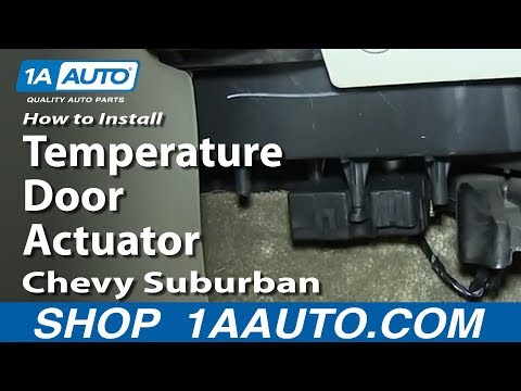 How To Install Replace Temperature Door Actuator 2000-06 Chevy Suburban