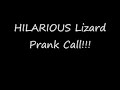 Hilarious Lizard Prank Call!!!