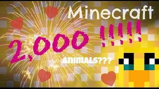 Yay for 2,000 Subscribers !!!!! (Animals??)