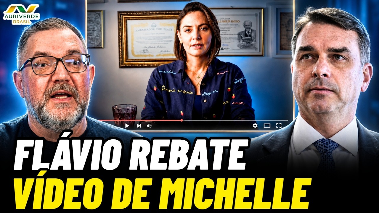 Flávio Bolsonaro nega acusações de Michelle e afirma estar de 'coração aberto'