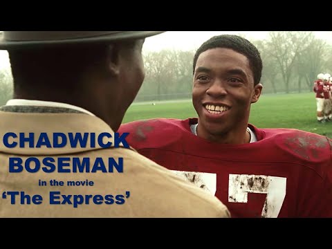 CHADWICK BOSEMAN movie scene - starring as Floyd Little in The Express (2008)