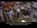 USGS Employees Building a Temporary Gage, Iowa City, IA USGS Employees Building a Temporary Gage, Iowa City, IA