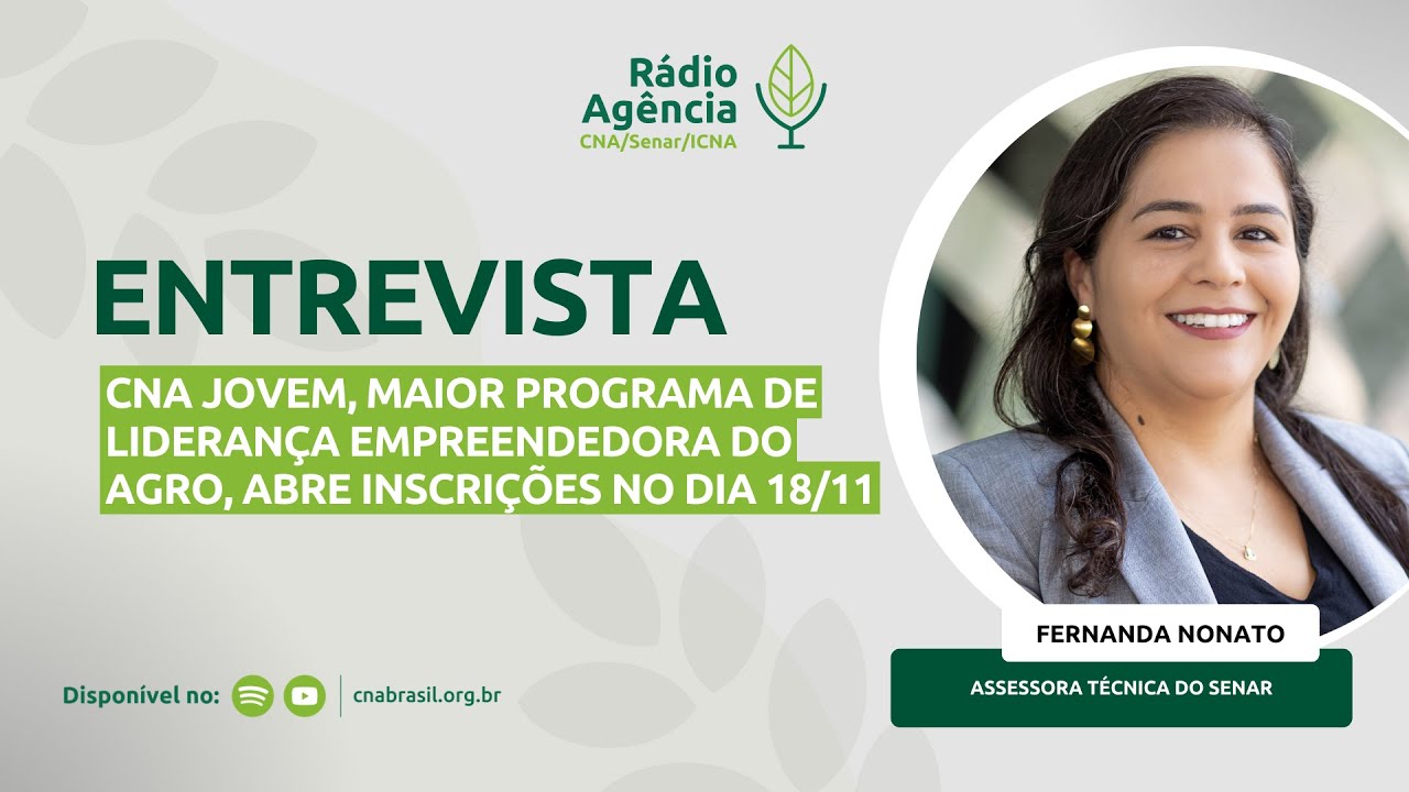 CNA Jovem, maior programa de liderança empreendedora do agro, abre inscrições no dia 18/11