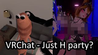Lil' bro Marcus goes to a VRChat Just H Party