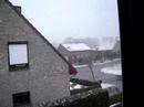 Snowing in deinze city
