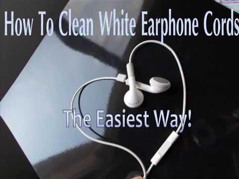 how to whiten apple earphones