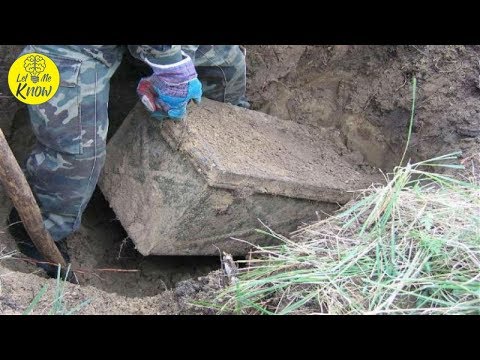 Russian Guy Finds A Buried Nazi Treasure Chest In His Yard