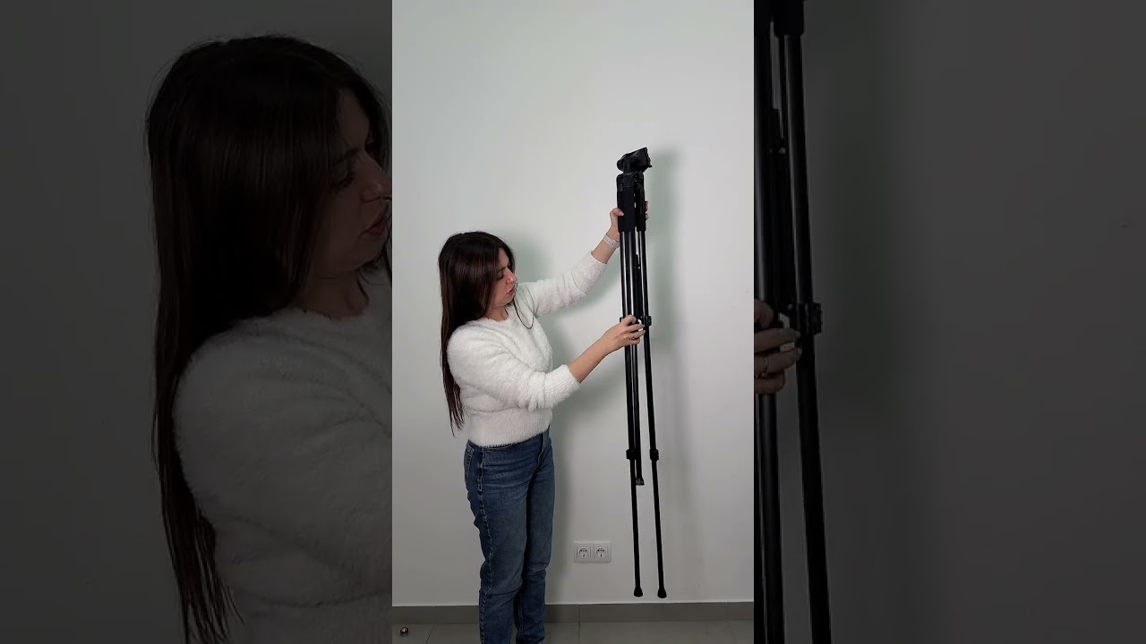 Професійний штатив висотою 170 см для телефону та фотоапарату з тримачем в комплекті Професійний штатив висотою 170 см для телефону та фотоапарату з тримачем в комплекті