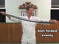 How to tie a martial arts belt: Aikido