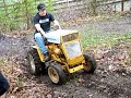 climbing on my cub cadet