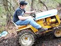 climbing on my cub cadet