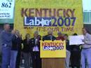 John Sweeney with KNA Nurses on November 5th in Louisville, Kentucky