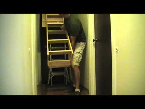 how to fit attic stairs