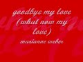 goodbye my love