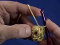 Crochet Circle Worked into a Chain Loop Crochet Circle Worked into a Chain Loop