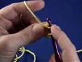 Crochet Circle Worked into a Chain Loop