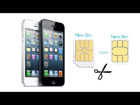 iPhone 5: How To Convert Micro SIM Card into Nano SIM Card