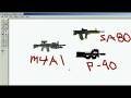 videos de mc paint gun  drawing m4, sa80, p90