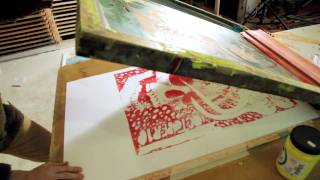 The Flaming Lips - Wayne prints a poster using his own blood