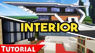 Minecraft: Modern House Interior Design Tutorial / How to Make / Modern House 6 / 1.9