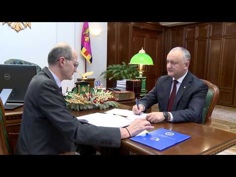 Președintele Igor Dodon a avut o întrevedere cu ministrul Ion Perju