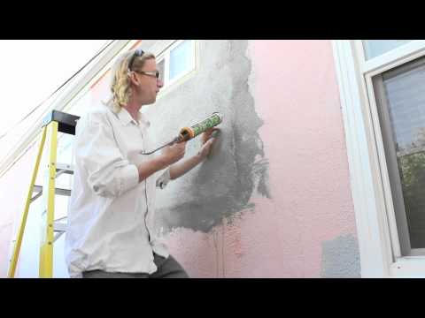 how to patch stucco cracks