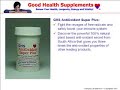 Good Health Supplements for Health Conscious Adults