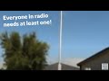 A timber antenna mast