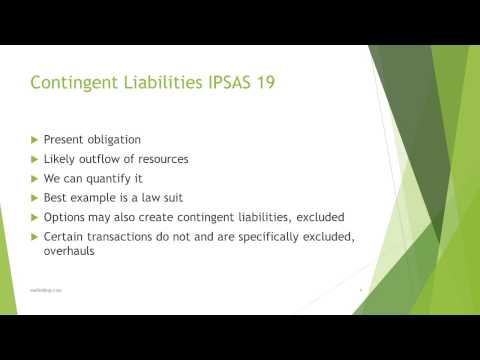 how to accrue contingent liabilities