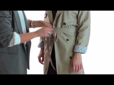 how to tie belt on jacket