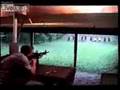 AR-15 rifle explosion