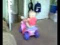 2 Year old Riding 4 wheeler stunting