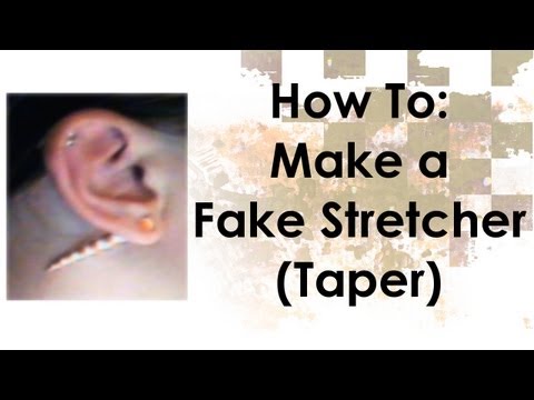 how to gauge your ears with tapers