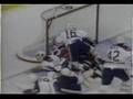 Alexander Mogilny Breaks Leg.