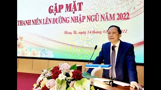 Thành phố Uông Bí gặp mặt thanh niên lên đường nhập ngũ năm 2022