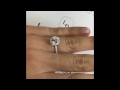 1 carat Round Diamond Halo Engagement Ring