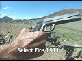 Home made full auto Colt 1911. They made this in the last moments before the cut off date in MAY 1986. This is a registered SMG. This is a new upload to fix an audio lip sync issue.