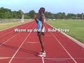 Gazelles Warm ups #1 Side Steps