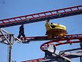 Pole Position Roller Coaster - Stuck