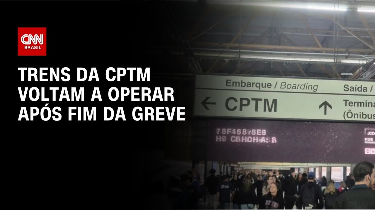 Trens da CPTM voltam a operar após fim da greve em SP | CNN NOVO DIA