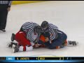 Tim Gleason vs Nate Thompson Oct 25, 2008
