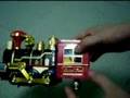 Red Classic Electronic Train Locomotive Toy with Fragrance Puffing Smoke