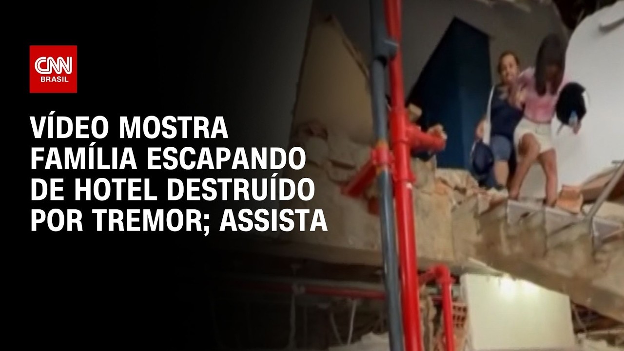 Terremotos na Venezuela: Família grava vídeo escapando de hotel destruído por tremor | CNN BRASIL