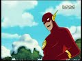 The Flash and Black Siren frozen by Dr. Blizzard The Flash and Black Siren frozen by Dr. Blizzard