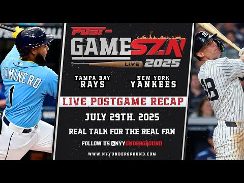 🎥 Rays vs. Yankees – Recap and Highlights (7/29/25) #postgame #yankees